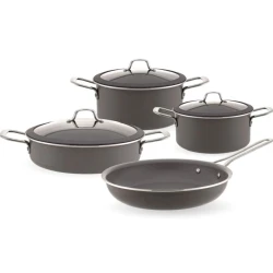 Набор посуды Burner, керамика, черный, 18/22/26 см, 7 предметов Набор посуды Burner, керамика, черный, 18/22/26 см, 7 предметов