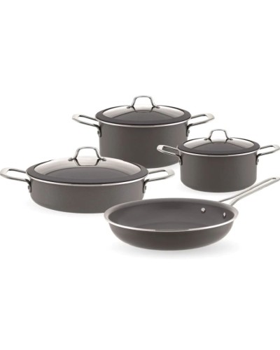 Qab-qacaq dəsti Burner, keramika, qara, 18/22/26 sm, 7 parça