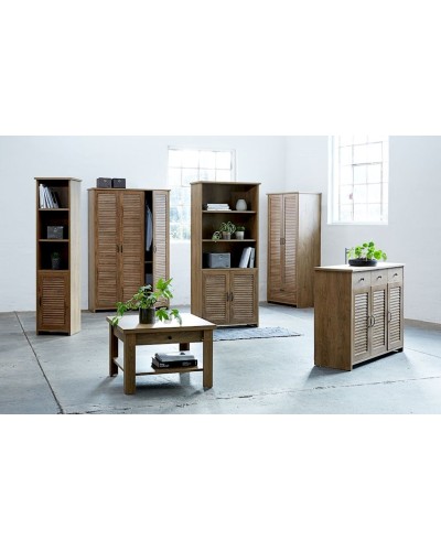 Bufet JYSK Manderup 128х98х43 sm, XDF, qəhvəyi