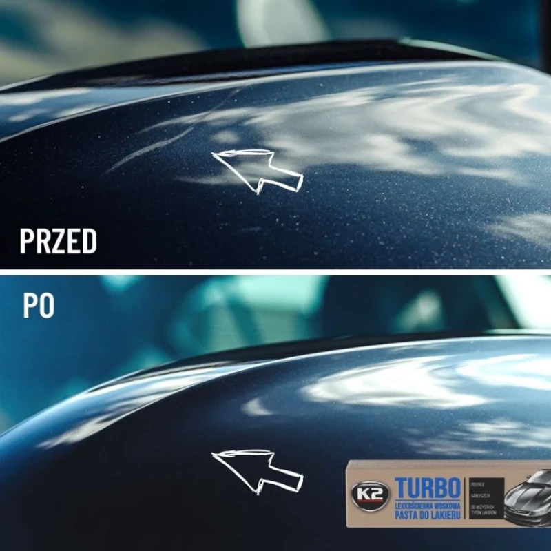 Нежная абразивная паста против царапин K2 TURBO 120гр Нежная абразивная паста против царапин K2 TURBO 120гр