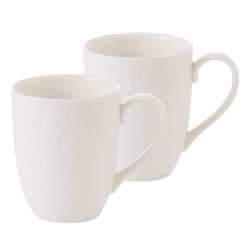 Набор кружек Gipfel Silvia 42927, 340 мл, 2 шт, фарфор, белый
