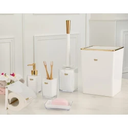 Набор для ванной Limon OP-5640, белый, 6 шт Набор для ванной Limon OP-5640, белый, 6 шт