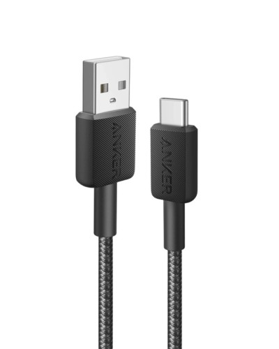 Кабель USB Anker 322 USB-A to USB-C Cable Black - 194644115593