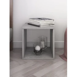 Jurnal masası 3563_StellajBigKubGrey 35x35.5x37.6 sm, LDSP, boz