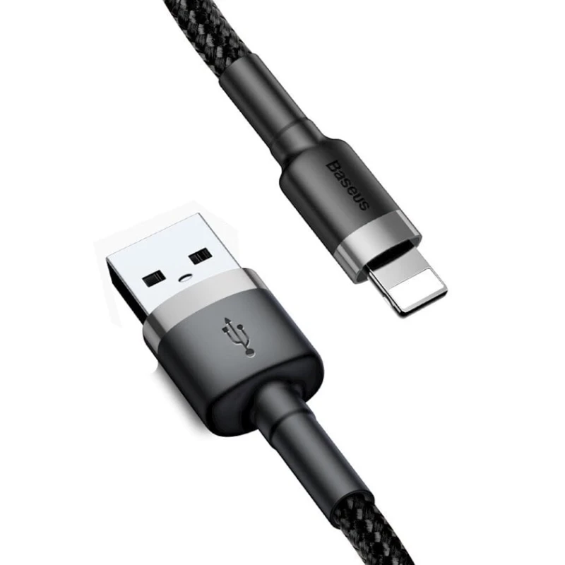 Кабель USB Baseus Сafule Lightning 1.5A 2 м, Серый