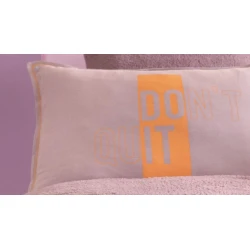 Комплект постельного белья Yataş CoverMe Quit, покрывало 160x220 см, простыня 100х200 см, наволочка 50х70 см, односпальный, хлопок/полиэстер, фиолетовый