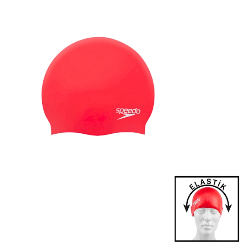 Шапочка для плавания Speedo 202022000111, красный