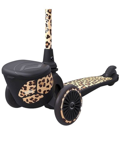 Samokat Scoot&Ride, qara/qəhvəyi, 58x26x62.5 sm