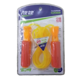 Скакалка Jump SE207, желтая/красная, 275 см