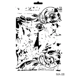 Трафарет Cadence Mix Media MA Stencil MA Serie 08, 21х29 см