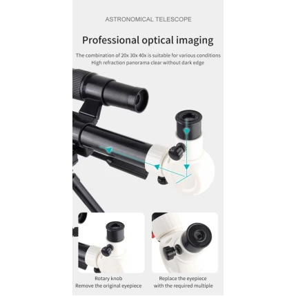 Астрономический телескоп, черный Астрономический телескоп, черный