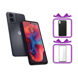 Смартфон Motorola moto G04s 4GB/128GB Concord Black + Подарок Чехол для G04s/G24 + Защитное стекло для G04s/G13/G23/G24/G24 Power