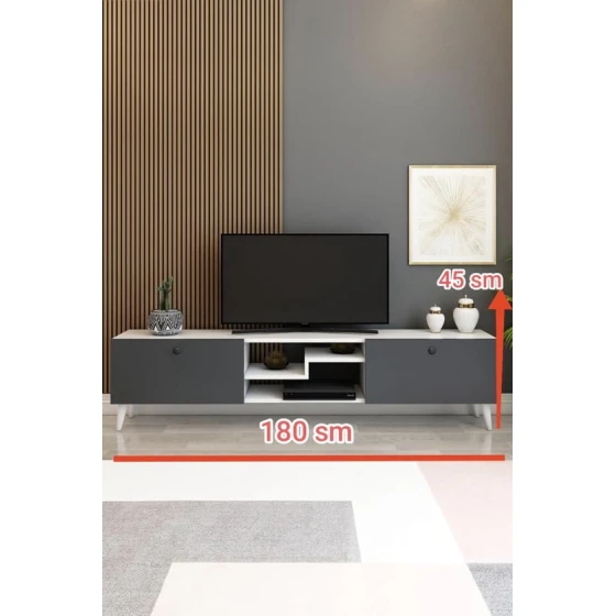 Тумба под ТВ Ev Plus 12116088, ЛДСП, 180x35x45 см