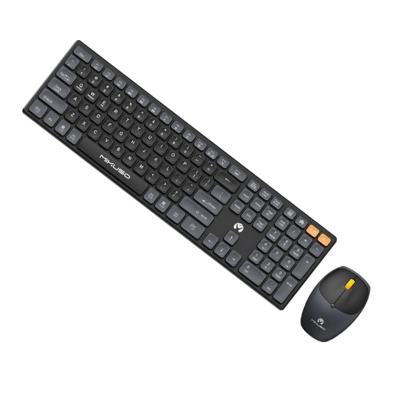 Комплект клавиатура и мышь Mikuso 2.4G Wireless+Bluetooth 5.0 Keymouse Suite, черный