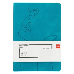 Блокнот Deli N126L, А5, 96 листов, бирюзовый