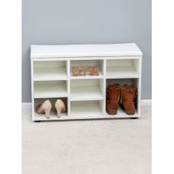 Тумба для обуви Letta, 51х30х79 см, ЛДСП, белая Тумба для обуви Letta, 51х30х79 см, ЛДСП, белая