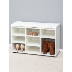 Тумба для обуви Letta, 51х30х79 см, ЛДСП, белая Тумба для обуви Letta, 51х30х79 см, ЛДСП, белая