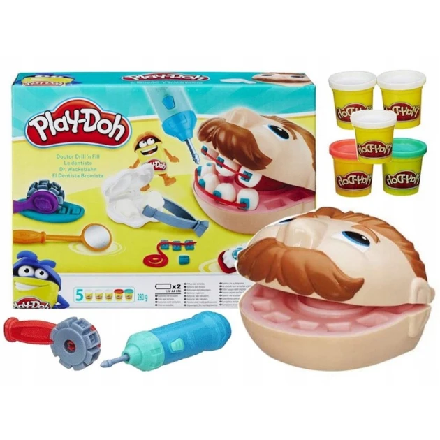 Игровой набор Hasbro games Play-Doh Doctor Drill 'n Fill играем в медика, унисекс, 3+ лет Игровой набор Hasbro games Play-Doh Doctor Drill 'n Fill играем в медика, унисекс, 3+ лет
