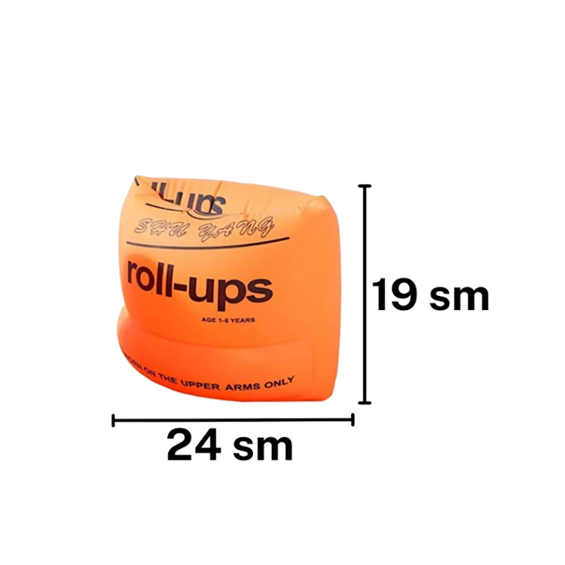 Нарукавники для плавания Roll-ups 1418, оранжевый Нарукавники для плавания Roll-ups 1418, оранжевый