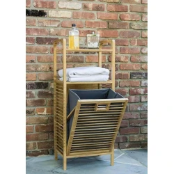 Корзина для белья vm079, бамбук, коричневая, 40x30x95.5 см Корзина для белья vm079, бамбук, коричневая, 40x30x95.5 см