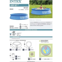 Надувной бассейн Intex Easy Set 28108NP, 244x61 см, 1942 л