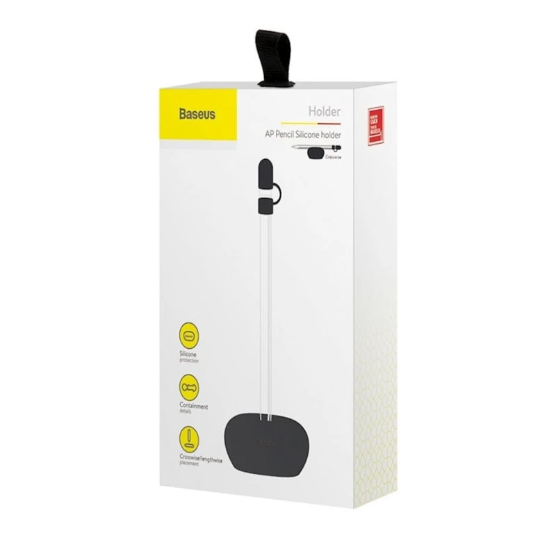 Держатель Baseus Apple Pencil Silicone Holder, Черный Держатель Baseus Apple Pencil Silicone Holder, Черный