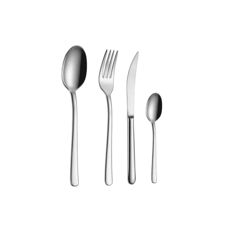 Набор столовых приборов Porland Defne, серебристый, 20/22/16 см, на 6 персон, 24 предметов Набор столовых приборов Porland Defne, серебристый, 20/22/16 см, на 6 персон, 24 предметов