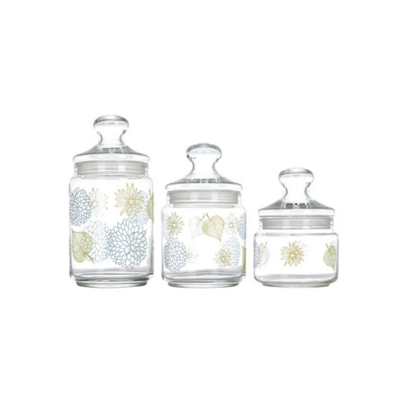 Banka dəsti Luminarc Gardenia, şüşə, 3 əd