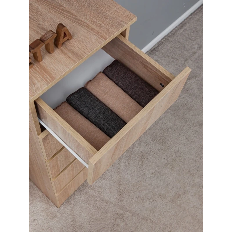 Комод Letta, бежевый, ЛДСП, 40x35x106 см Комод Letta, бежевый, ЛДСП, 40x35x106 см