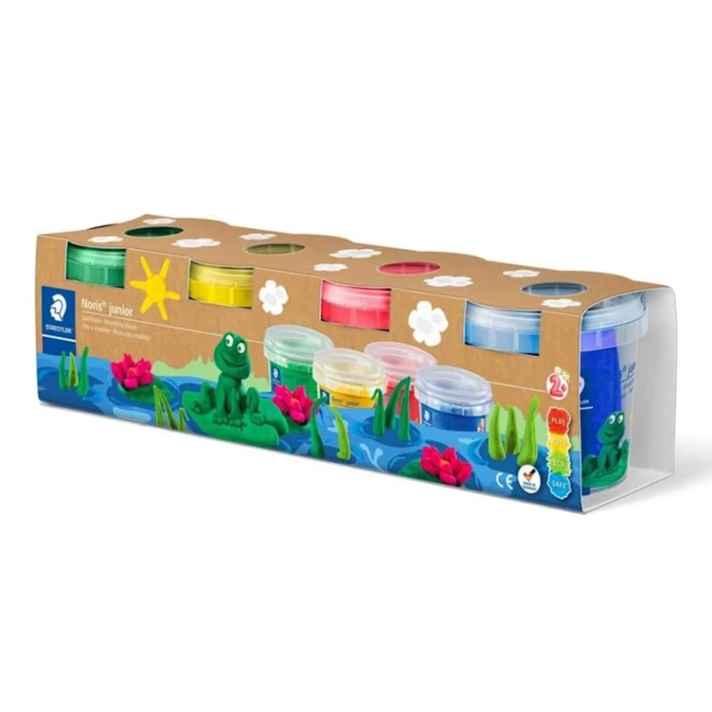 Тесто для лепки Staedtler Noris Junior, 4 цвета, 130 г (OS-0000016414)