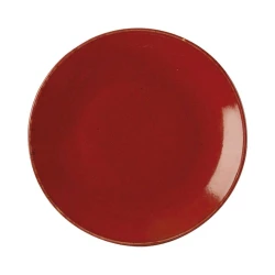 Тарелка Porland Seasons, фарфор, красная, 18 см