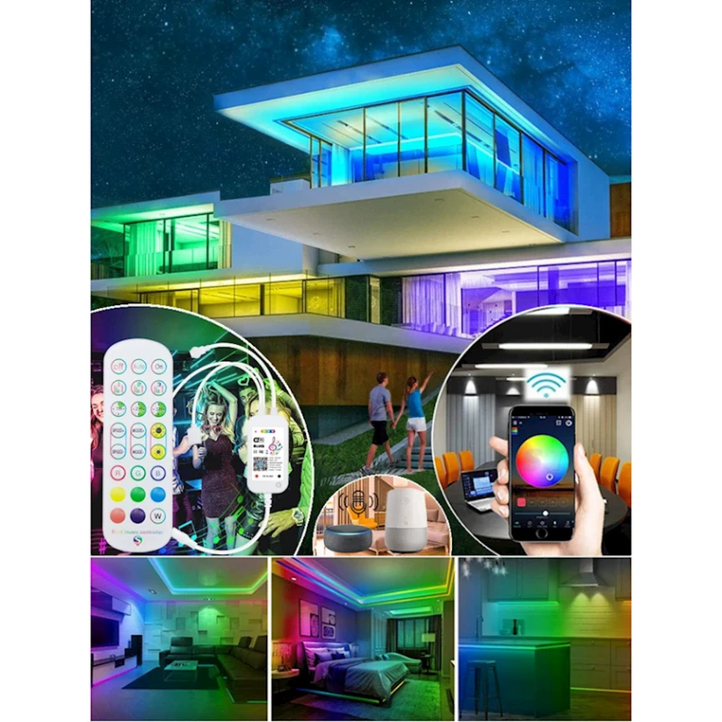 Светодиодная лента Tuya WiFi LED 10м Светодиодная лента Tuya WiFi LED 10м