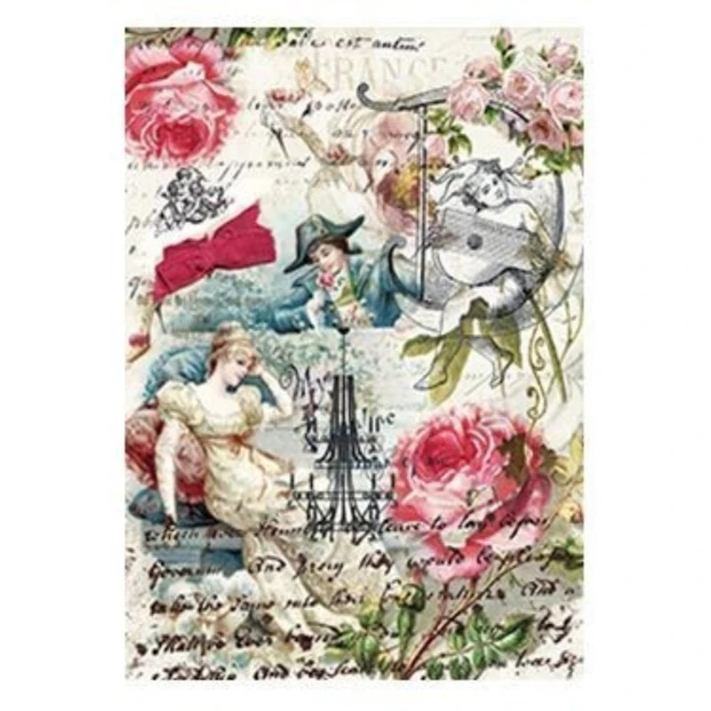 Рисовая бумага для декупажа Cadence - 132, А3, 29.7x42 см