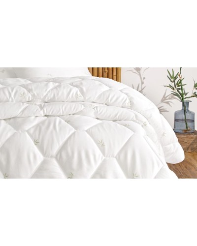 Yorğan Yataş Nuevo Bambu 235x215 sm, ikinəfərlik XL, bambuk/silikonlaşdırılmış lif, ağ