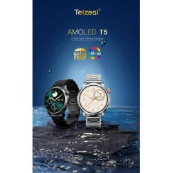 Ağıllı saat Telzeal T5 gümüşü