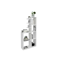 Стеллаж Ev Plus 12115603, ЛДСП, белый, 120x60x22 см