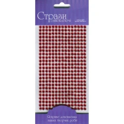 Стразы самоклеящиеся Rosa Talent, красные, 5 мм, 375 шт