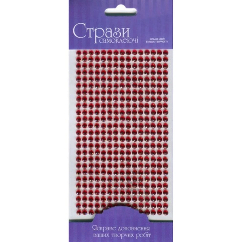 Стразы самоклеящиеся Rosa Talent, красные, 5 мм, 375 шт Стразы самоклеящиеся Rosa Talent, красные, 5 мм, 375 шт