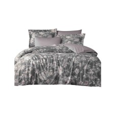 Yataq dəsti Tivolyo Home Gemma ailəvi, yaşıl, pambıq, 1 yorğan üzü 200x220 sm, 1 mələfə 240x260 sm, 4 yastıq üzü 50x70 sm