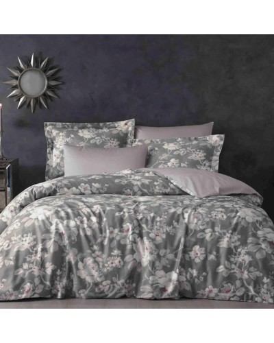 Yataq dəsti Tivolyo Home Gemma ailəvi, yaşıl, pambıq, 1 yorğan üzü 200x220 sm, 1 mələfə 240x260 sm, 4 yastıq üzü 50x70 sm