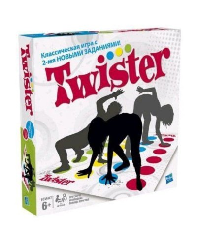 Başsındıran Twister oyunu, 6+ yaş, kitə daxildir: Twister mat (ölçüsü 160 x 140 sm), lent ölçüsü, təlimat - APS-30