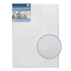 Холст на подрамнике Гамма Студия, 50x70 см, 280 г/м², хлопок, 1 шт, мелкое зерно, белый