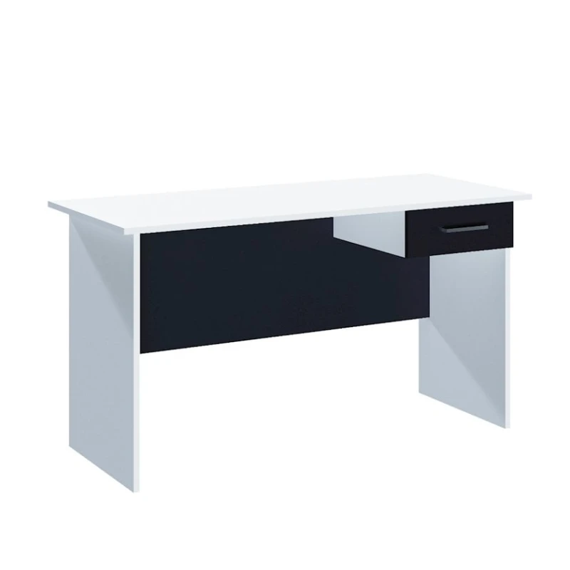 Стол Offissa Dizayn, 140x70x75 см, ДСП/ламинат, белый/черный Стол Offissa Dizayn, 140x70x75 см, ДСП/ламинат, белый/черный