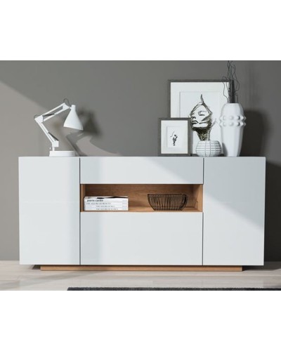 Komod 1,68x53x93 sm, 2 siyirmə, 2 qapılı, 2 rəng material - ZARR055