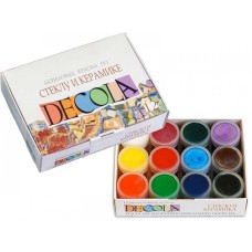 Akril boya dəsti şüşə və keramika üçün Decola, 12x20