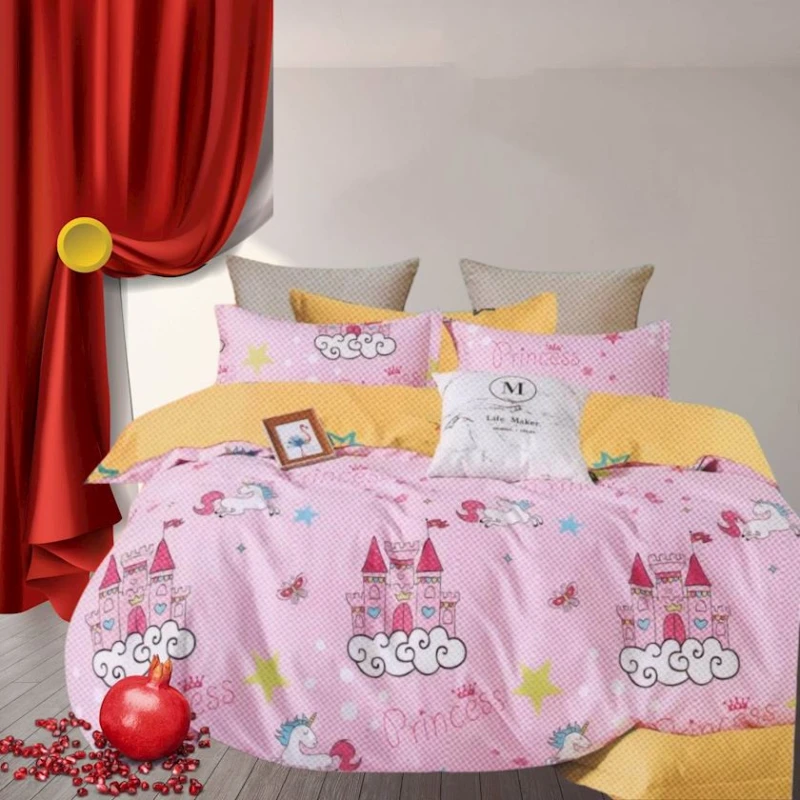 Uşaqlar üçün yataq dəsti Narlı 000944, birnəfərlik, pambıq, rəngbərəng, yorğan üzü 160x220 sm, mələfə 160x240 sm, yastıq üzü 50x70 sm/1 əd Uşaqlar üçün yataq dəsti Narlı 000944, birnəfərlik, pambıq, rəngbərəng, yorğan üzü 160x220 sm, mələfə 160x240 sm, yastıq üzü 50x70 sm/1 əd