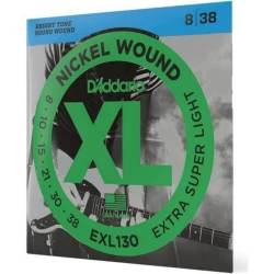 Струны для электрогитары D’Addario EXL130 8/38 Струны для электрогитары D’Addario EXL130 8/38