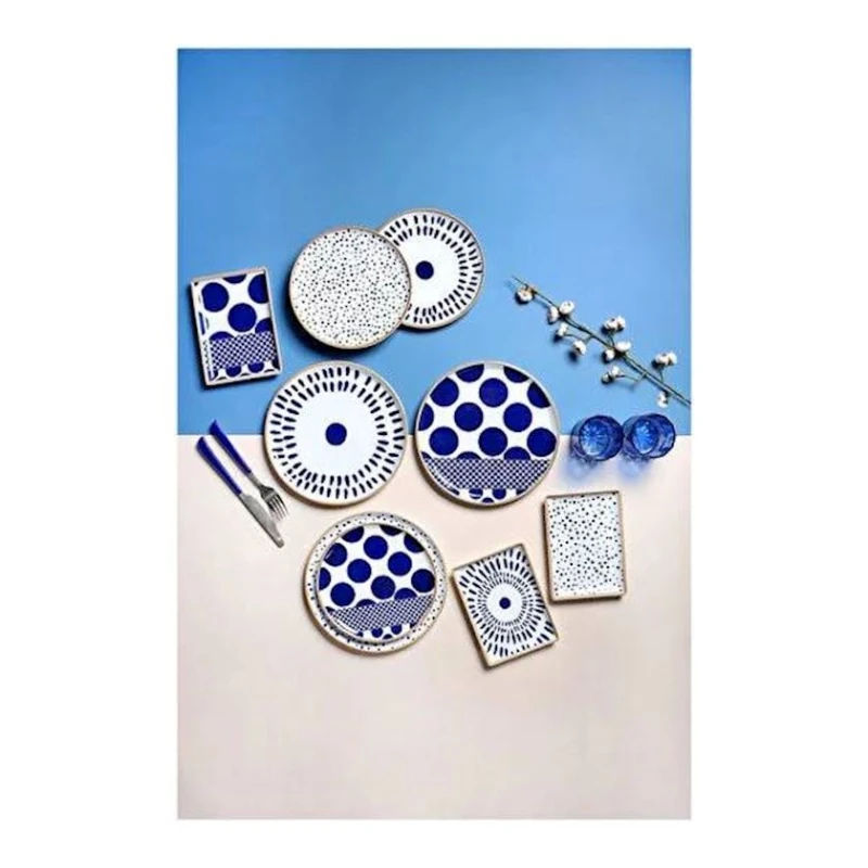 Набор для завтрака Porland Spotty 04POR034885, 18 предметов, на 6 персон, фарфор, разноцветный Набор для завтрака Porland Spotty 04POR034885, 18 предметов, на 6 персон, фарфор, разноцветный