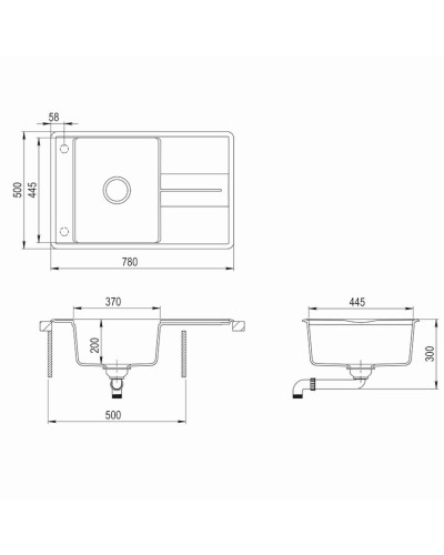 Mətbəx çanağı Aquasanita SQB 101-112
