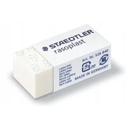 Ластик Staedtler Rasoplast 526 B40, 33x16x13 мм, белый